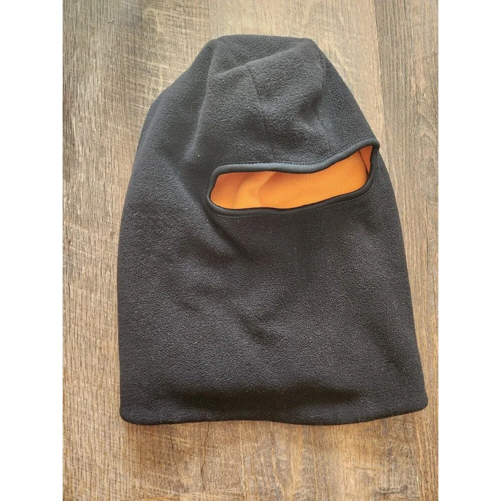 Mens black fleece balaclava
